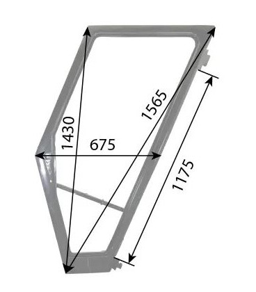 CADRE DE PORTE GAUCHE ADAPTABLE FIAT 5130864