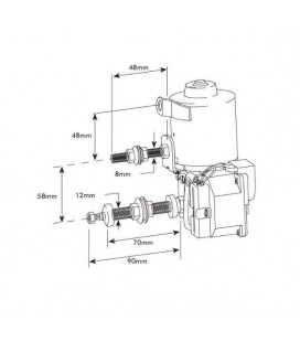 MOTEUR D'ESSUIE GLACE ADAPTABLE MASSEY FERGUSON LANDINI 3540018M91