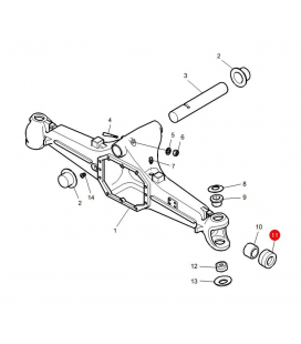 JOINT DE PONT AVANT ADAPTABLE CASE IH MASSEY FERGUSON 3785543M1 247514A1, 12016289B  CAR1358183785543M1