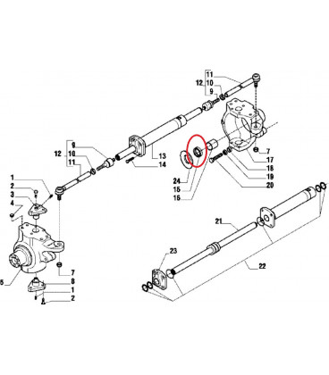 BAGUE D'ÉTANCHÉITÉ DE PONT AVANT 35 X 65 X 14 MM ADAPTABLE MASSEY FERGUSON NEW HOLLAND 81870159 CAR127869