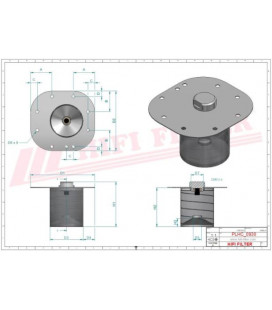 FILTRE HYDRAULIQUE AVEC SUPPORT POUR TRACTEUR RENAULT ANCIEN SH61351 0008242166