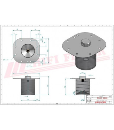 FILTRE HYDRAULIQUE AVEC SUPPORT POUR TRACTEUR RENAULT ANCIEN SH61351 0008242166