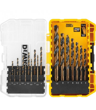 COFFRET DE FORETS METAUX DEWALT 19 PIECES