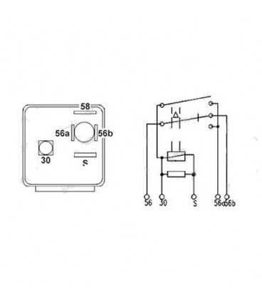 RELAIS D'ECLAIRAGE 12V 2X150W ADAPTABLE CASE IH 1502351C1 3221178R1