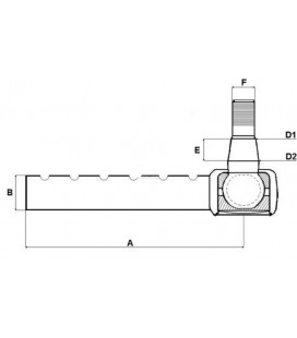 ROTULE BARRE DE DIRECTION ADAPTABLE FORD 81821968 87295842 C7NN3307A FNN3307