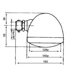 PHARE AVANT GAUCHE ADAPTABLE VIEILLES SERIES JOHN DEERE - CASE IH - DEUTZ