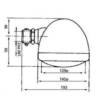 PHARE AVANT GAUCHE ADAPTABLE VIEILLES SERIES JOHN DEERE - CASE IH - DEUTZ