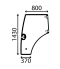 VITRE DE PORTE GAUCHE ADAPTABLE CASE IH NEW HOLLAND 84396396