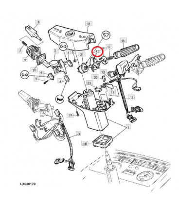 SUPPORT DE POIGNEE DE COMMODO ADAPTABLE JOHN DEERE AL120046