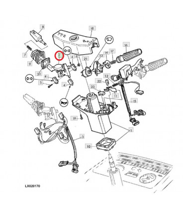 RONDELLE SPECIALE POUR POIGNEE DE COMMODO ADAPTABLE JOHN DEERE L78496