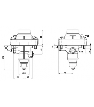 VALVE DE FREINAGE DE REMORQUE PNEUMATIQUE ADAPTABLE VALTRA DEUTZ JOHN DEERE SAME