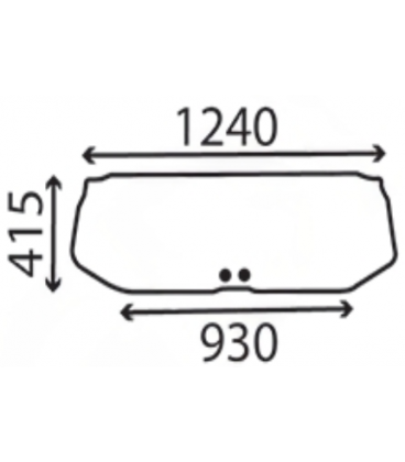 VITRE INFERIEURE DE HAYON ARRIERE ADAPTABLE FORD 83909859